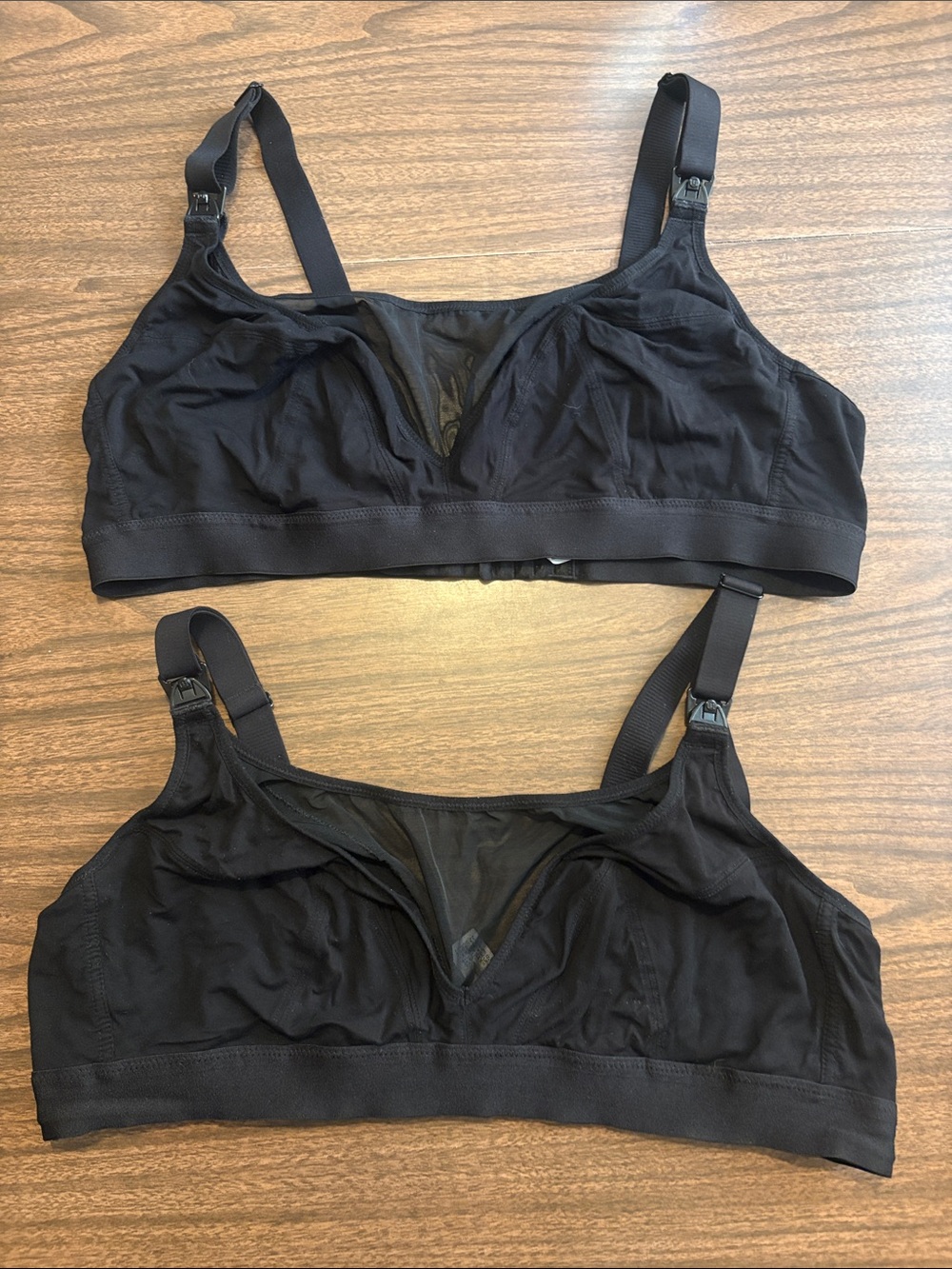 Momcozy 3XL Black Wireless Nursing Bras Bralette Lot of 2